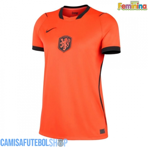 Camisa de time de futebol Países Baixos Replicas 1º Equipamento Feminina Mundo 2026 Manga Curta
